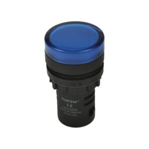 Kontrolka AD16-22DS/B-12V AC/DC niebieska, śrubowa Onpow