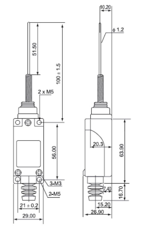Wyłącznik krańcowy LTZ-8169 Onpow Wyłącznik krańcowy LTZ-8169 Onpow