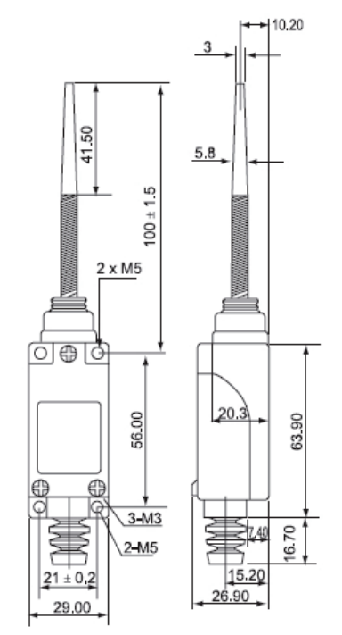 Wyłącznik krańcowy LTZ-8166 Onpow Wyłącznik krańcowy LTZ-8166 Onpow