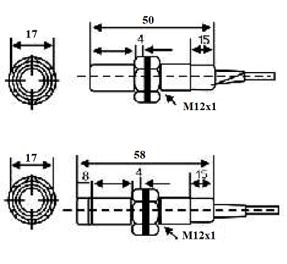 Czujnik indukcyjny LM12-3004NC, NPN, NO/NC, 4mm, wysunięty 6-36V, DC YUMO Czujnik indukcyjny LM12-3004NC, NPN, NO/NC, 4mm, wysunięty 6-36V, DC YUMO