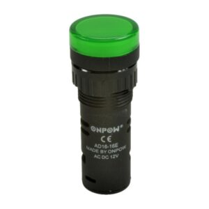 Kontrolka AD16-16E/G-12, 16mm, zielony Onpow