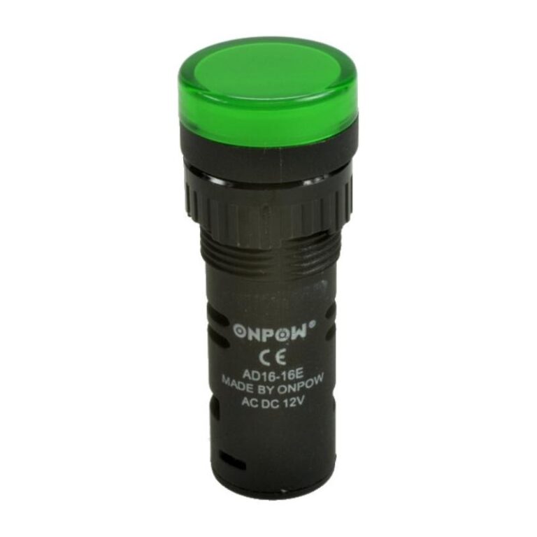 Kontrolka AD16-16E/G-12, 16mm, zielony Onpow