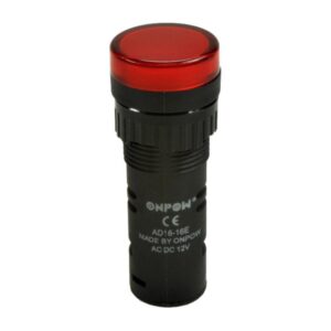 Kontrolka AD16-16E/R-12, 16mm, czerwony Onpow