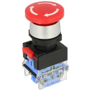 Przycisk bezpieczeństwa LAS0-A3Y-11TS/R, czerwony, bistabilny, grzybkowy Onpow Przycisk bezpieczeństwa LAS0-A3Y-11TS/R, czerwony, bistabilny, grzybkowy Onpow