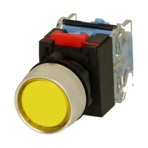 Przycisk sterowniczy LAS0-A3Y-11Z/Y, żółty, NO/NC, bistabilny Onpow Przycisk sterowniczy LAS0-A3Y-11Z/Y, żółty, NO/NC, bistabilny Onpow
