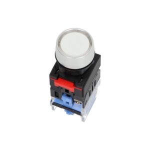 Przycisk sterowniczy z podświetleniem LAS0-A3Y-11/W/230, biały, NO/NC, monostabilny Onpow Przycisk sterowniczy z podświetleniem LAS0-A3Y-11/W/230, biały, NO/NC, monostabilny Onpow