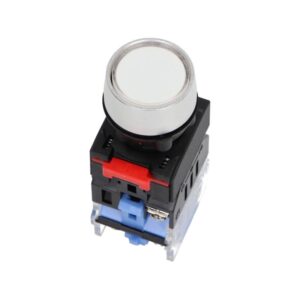 Przycisk sterowniczy z podświetleniem LAS0-A3Y-11/W/24, biały, NO/NC, monostabilny Onpow Przycisk sterowniczy z podświetleniem LAS0-A3Y-11/W/24, biały, NO/NC, monostabilny Onpow
