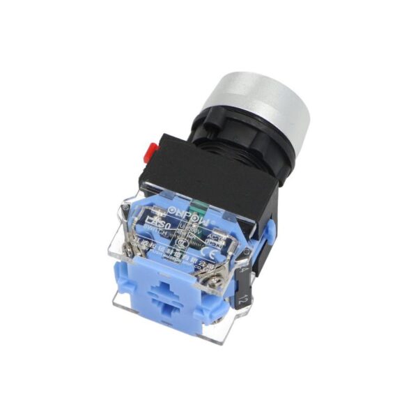 Przycisk sterowniczy LAS0-A3Y-11Z/B, niebieski, NO/NC, bistabilny Onpow