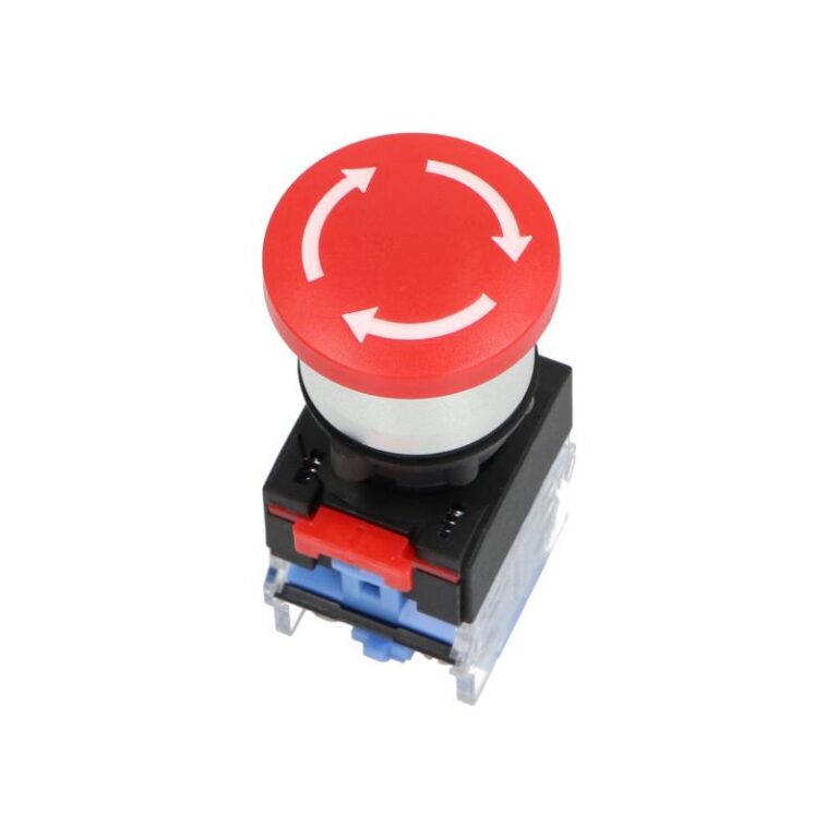 Przycisk bezpieczeństwa LAS0-B3Y-02TS/R, czerwony, bistabilny, grzybkowy Onpow Przycisk bezpieczeństwa LAS0-B3Y-02TS/R, czerwony, bistabilny, grzybkowy Onpow