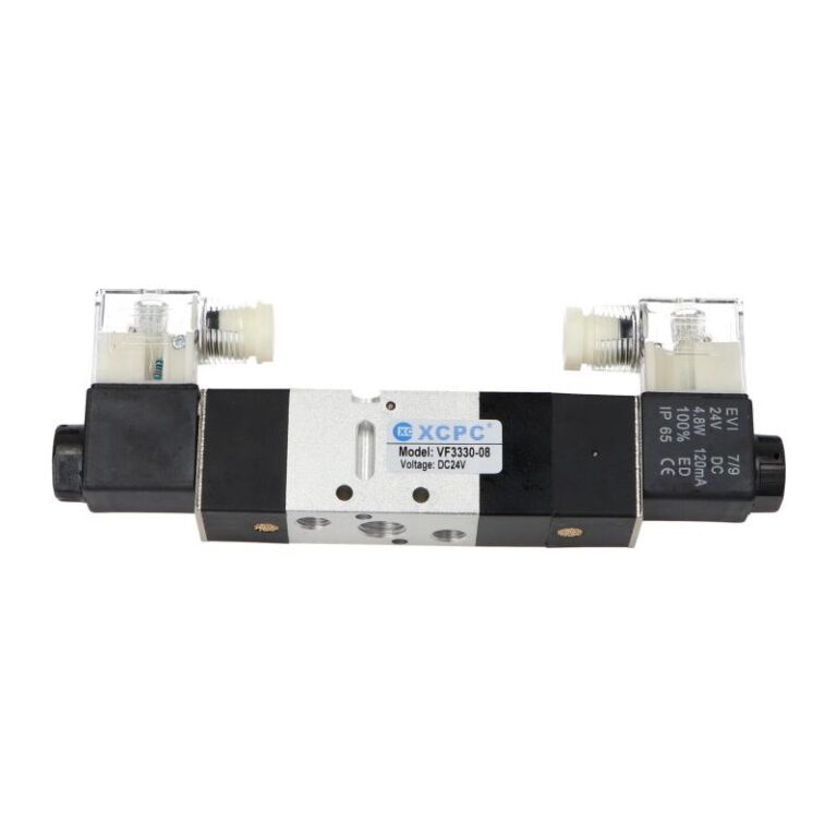 Elektrozawór pneumatyczny VF3330-08-DC24V 5/3 monostabilny NC 1/8"