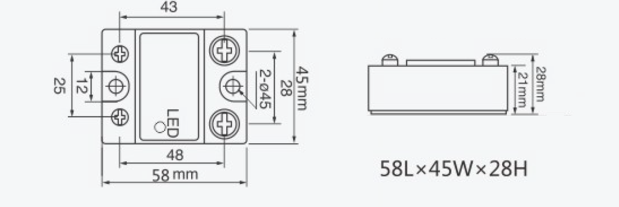 Przekaźnik SSR YM-UA4840-P1 40A/0-10V Yumo Przekaźnik SSR YM-UA4840-P1 40A/0-10V Yumo
