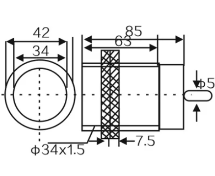 Czujnik pojemnościowy CM35-3025NC NPN NO/NC 25mm Yumo Czujnik pojemnościowy CM35-3025NC NPN NO/NC 25mm Yumo