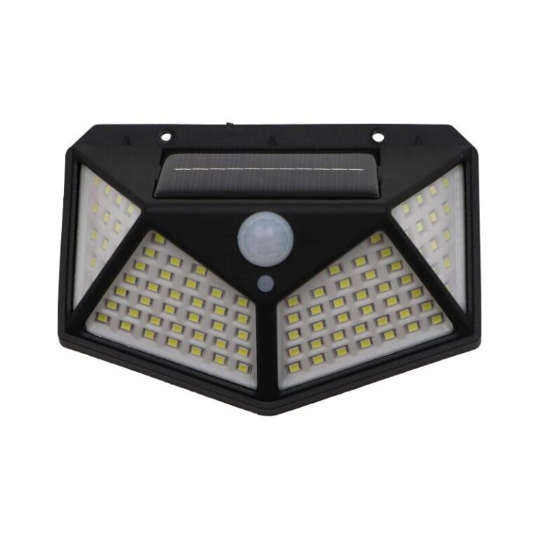 Lampa solarna ogrodowa 100 LED z czujnikiem ruchu