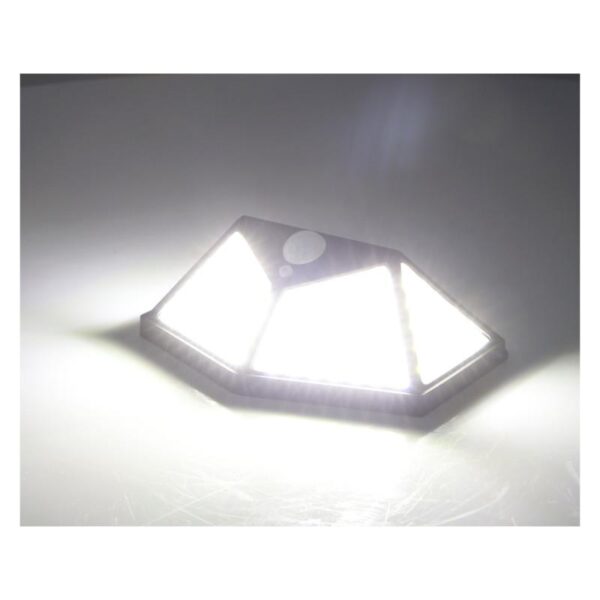 Lampa solarna ogrodowa 100 LED z czujnikiem ruchu