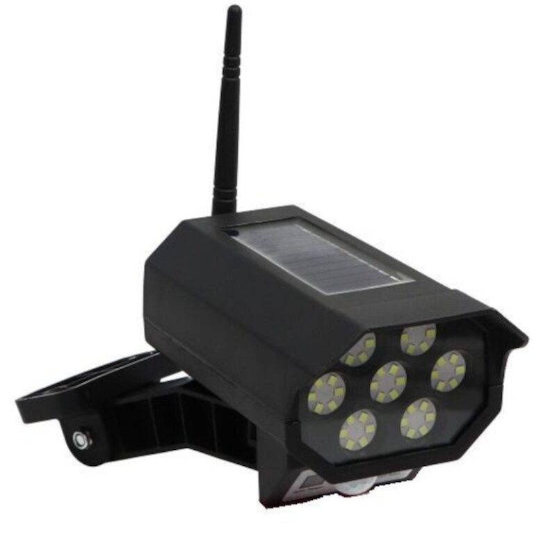 Lampa solarna ogrodowa LED kamera