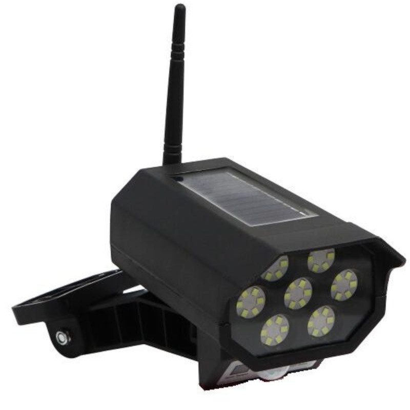 Lampa solarna ogrodowa LED kamera