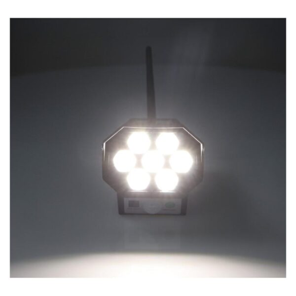 Lampa solarna ogrodowa LED kamera