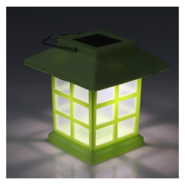 Lampa solarna ogrodowa LED domek lampion