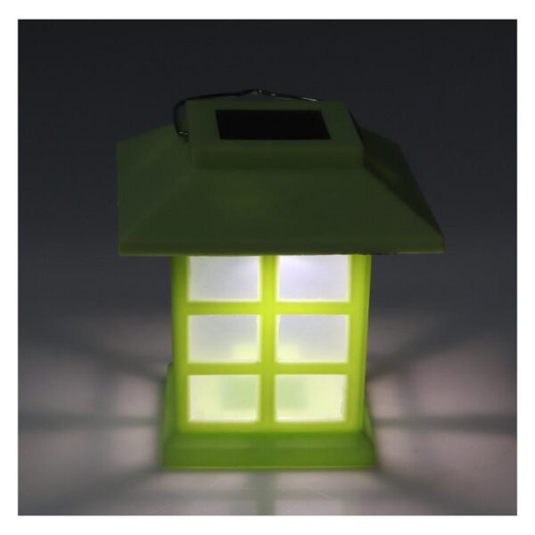 Lampa solarna ogrodowa LED domek lampion
