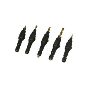 Zestaw 5 sztuk wierteł do fazowania fi 5-12mm Zestaw 5 sztuk wierteł do fazowania fi 5-12mm