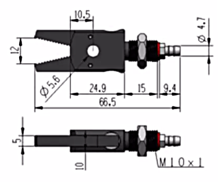 Miniaturowy chwytak pneumatyczny MINI E-M10-JZ Miniaturowy chwytak pneumatyczny MINI E-M10-JZ