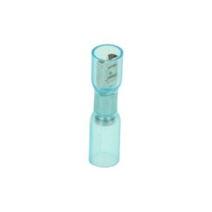 Konektor płaski żeński izolowany, z osłonką termokurczliwą, nasuwka (4,8/0,8mm, 1,5-2,5mm2) Konektor płaski żeński izolowany, z osłonką termokurczliwą, nasuwka (4,8/0,8mm, 1,5-2,5mm2)