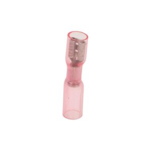 Konektor płaski żeński izolowany, z osłonką termokurczliwą, nasuwka (4,8/0,8mm, 0,5-1,5mm2) Konektor płaski żeński izolowany, z osłonką termokurczliwą, nasuwka (4,8/0,8mm, 0,5-1,5mm2)