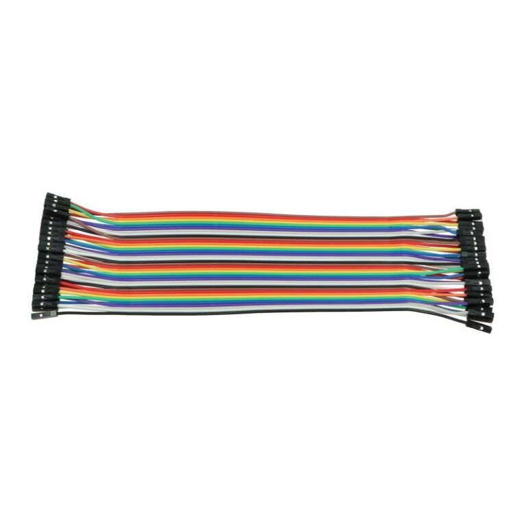 Przewody Dupont żeński-żeński 2.54mm 20cm 40 szt.