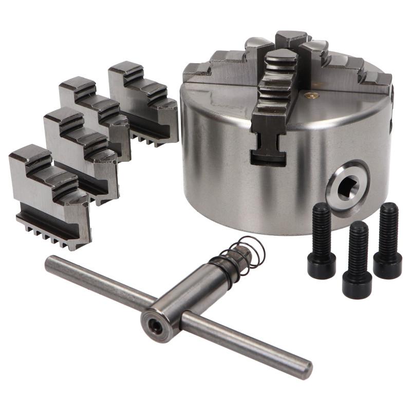 Uchwyt tokarski 4 szczękowy 125mm żeliwny samocentrujący K12-125 Uchwyt tokarski 4 szczękowy 125mm żeliwny samocentrujący K12-125