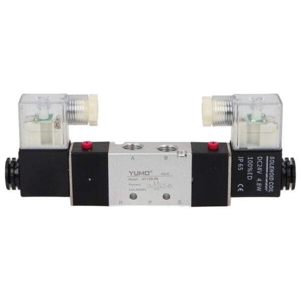 Elektrozawór 4V220-08 5/2 bistabilny 1/4" 24VDC NC