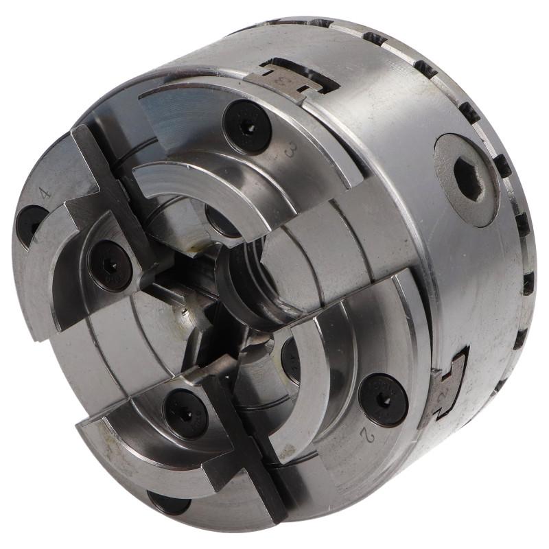 Uchwyt tokarski 4 szczękowy 125mm samocentrujący do tokarek do drewna, mocowanie M33x3,5 Uchwyt tokarski 4 szczękowy 125mm samocentrujący do tokarek do drewna, mocowanie M33x3,5