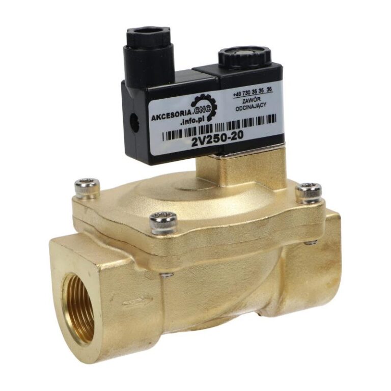 Elektrozawór odcinający 3/4" NC 24V DC 2V250 Elektrozawór odcinający 3/4" NC 24V DC 2V250