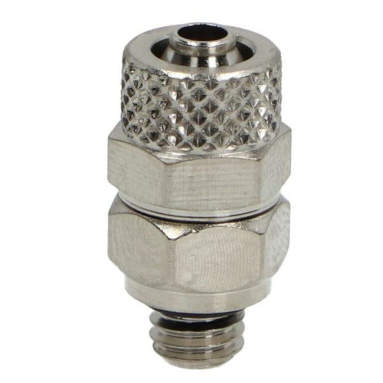 Złączka pneumatyczna prosta Skręcana 6 mm x 4 mm - gwint M6 Złączka pneumatyczna prosta Skręcana 6 mm x 4 mm - gwint M6