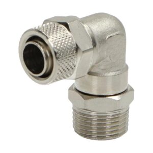 Kolanko pneumatyczne Skręcane 12 mm x 10 mm - gwint 3/8 cala Kolanko pneumatyczne Skręcane 12 mm x 10 mm - gwint 3/8 cala