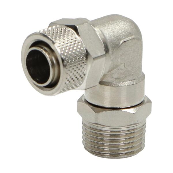 Kolanko pneumatyczne Skręcane 12 mm x 10 mm - gwint 3/8 cala