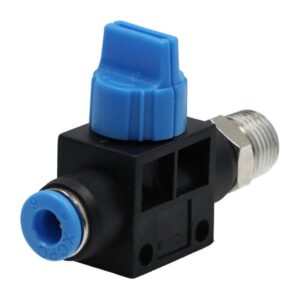 Zawór pneumatyczny odcinający z gwintem 06-1/4" na wąż 6 mm Zawór pneumatyczny odcinający z gwintem 06-1/4" na wąż 6 mm