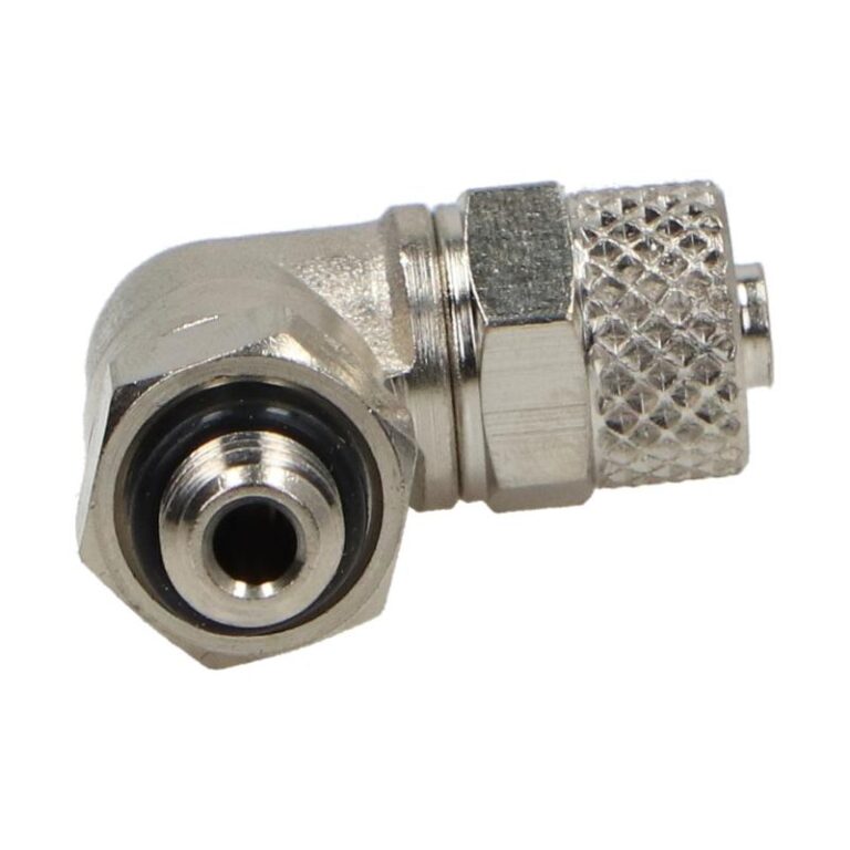 Złączka, kolanko pneumatyczne skręcane 6 x 4 - M6