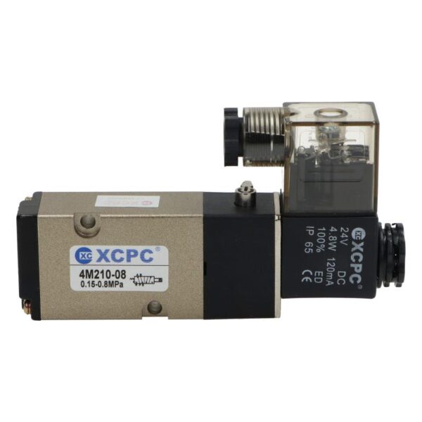 Elektrozawór pneumatyczny 5/2 monostabilny 1/4 cala 4M210-08-DC24V