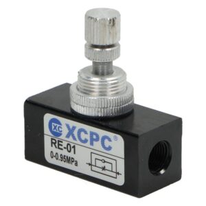 Dławik zawór precyzyjny 1/8 cala regulator przepływu RE01 - jednostronny Dławik zawór precyzyjny 1/8 cala regulator przepływu RE01 - jednostronny