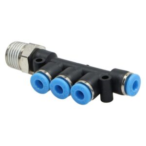 Złączka pneumatyczna rozgałęźna 4mm z gwintem 1/4 Złączka pneumatyczna rozgałęźna 4mm z gwintem 1/4