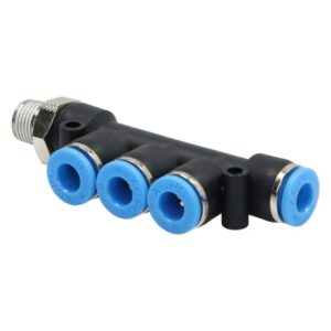 Złączka pneumatyczna rozgałęźna 6mm z gwintem 1/8 Złączka pneumatyczna rozgałęźna 6mm z gwintem 1/8