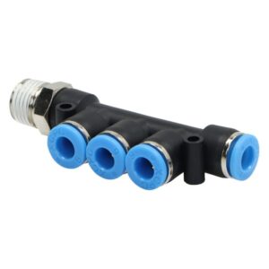 Złączka pneumatyczna rozgałęźna 6mm z gwintem 1/4 Złączka pneumatyczna rozgałęźna 6mm z gwintem 1/4