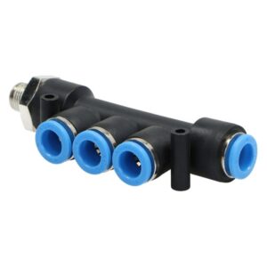 Złączka pneumatyczna rozgałęźna 8mm z gwintem 1/8 Złączka pneumatyczna rozgałęźna 8mm z gwintem 1/8