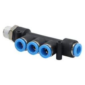 Złączka pneumatyczna rozgałęźna 8mm z gwintem 1/4 Złączka pneumatyczna rozgałęźna 8mm z gwintem 1/4