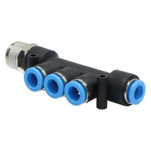 Złączka pneumatyczna rozgałęźna 8mm z gwintem 3/8 Złączka pneumatyczna rozgałęźna 8mm z gwintem 3/8