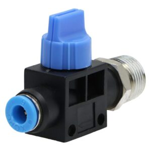 Zawór pneumatyczny odcinający z gwintem 06-3/8" na wąż 6 mm Zawór pneumatyczny odcinający z gwintem 06-3/8" na wąż 6 mm