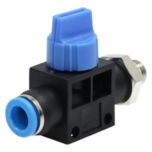 Zawór pneumatyczny odcinający z gwintem 08-1/8" na wąż 8 mm Zawór pneumatyczny odcinający z gwintem 08-1/8" na wąż 8 mm