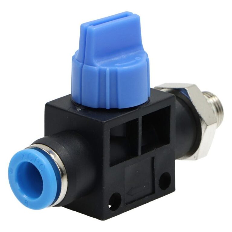 Zawór pneumatyczny odcinający z gwintem 08-1/8" na wąż 8 mm Zawór pneumatyczny odcinający z gwintem 08-1/8" na wąż 8 mm