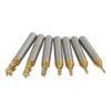 Zestaw frezów walcowo-czołowych VHM 1.5-6.0mm AlTiN - 7 elementów - obrazek 2
