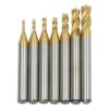 Zestaw frezów walcowo-czołowych VHM 1.5-6.0mm AlTiN - 7 elementów - obrazek 3
